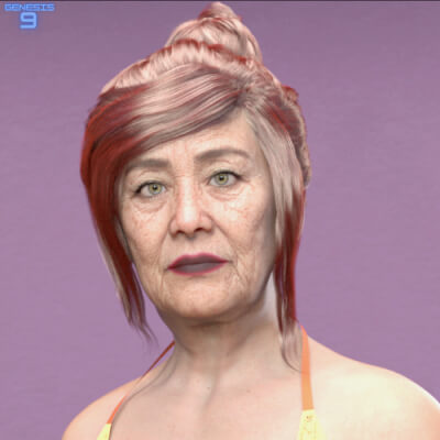 Gayoon for Genesis 9 Grandma Realistic Female