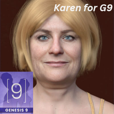 Karen Old Age Genesis 9 Grandma Realistic Female by jaharanarani