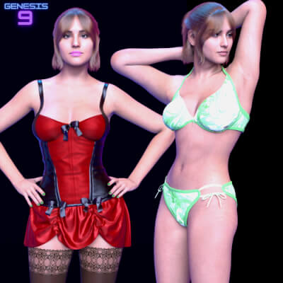 Lia Female Character for Genesis 9 by jaharanarani