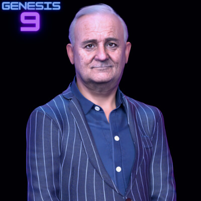 Luke for Genesis 9 Realistic Old Male