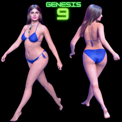 Maya Cinematic Female Character for Genesis 9