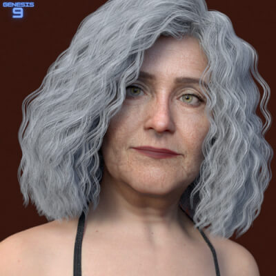 Patricia Old Age Genesis 9 Realistic Beautiful Grandma by jaharanarani