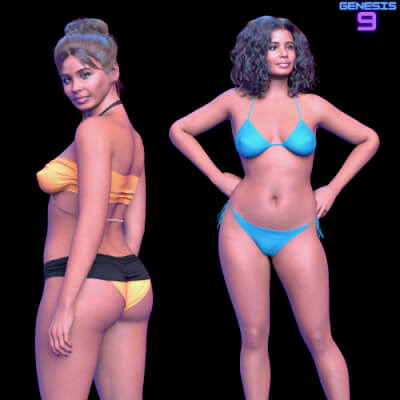 Talia Afro American Character for Genesis 9 by jaharanarani
