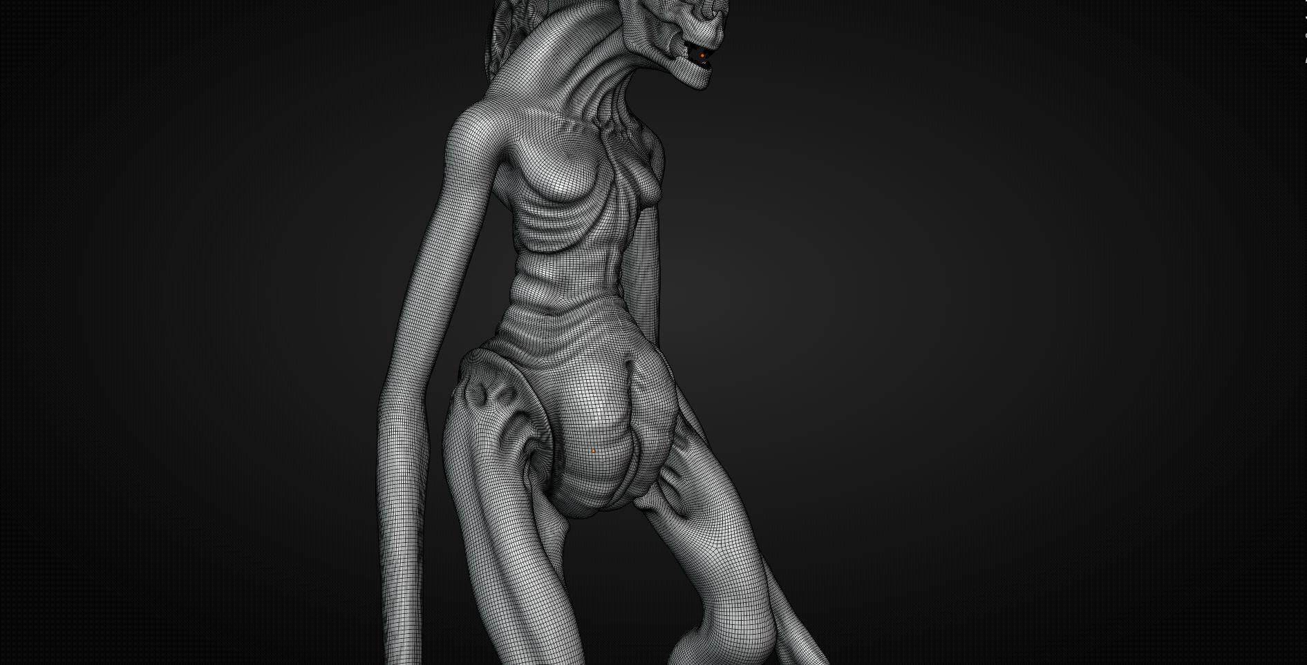 Alien Newborn - 3D Model by jaka ardian
