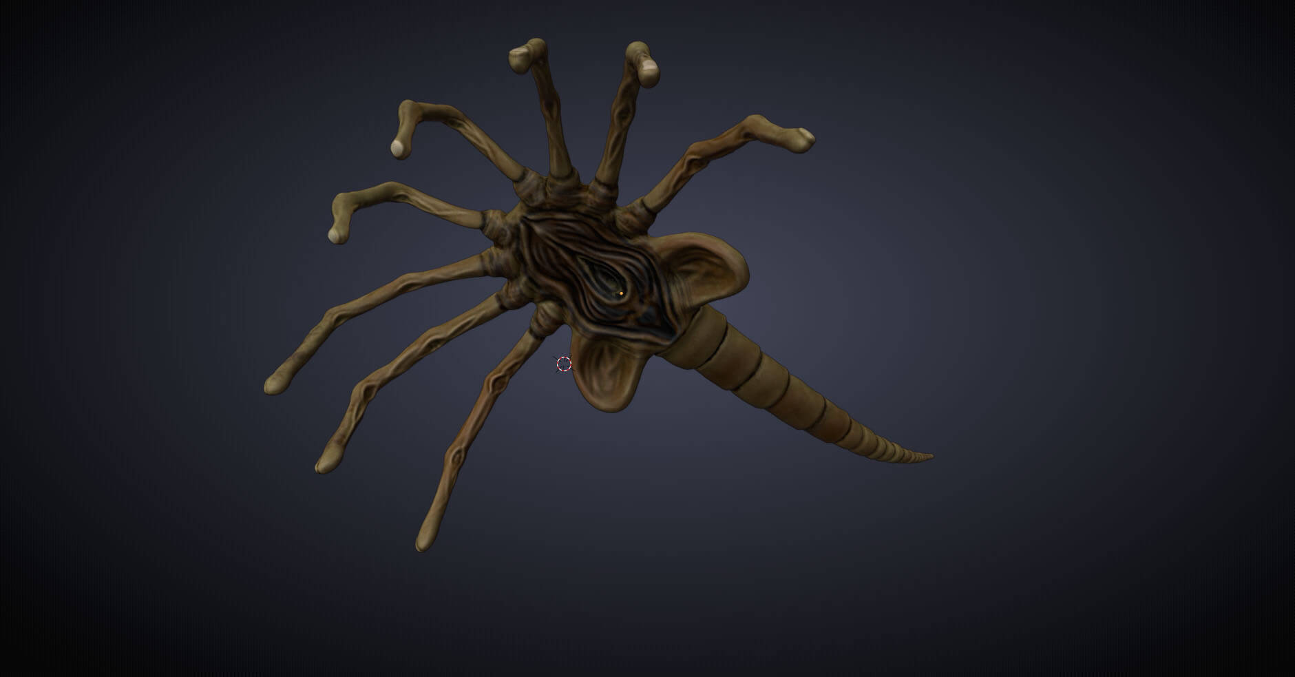 Alien's Facehugger 3D Model by jaka ardian