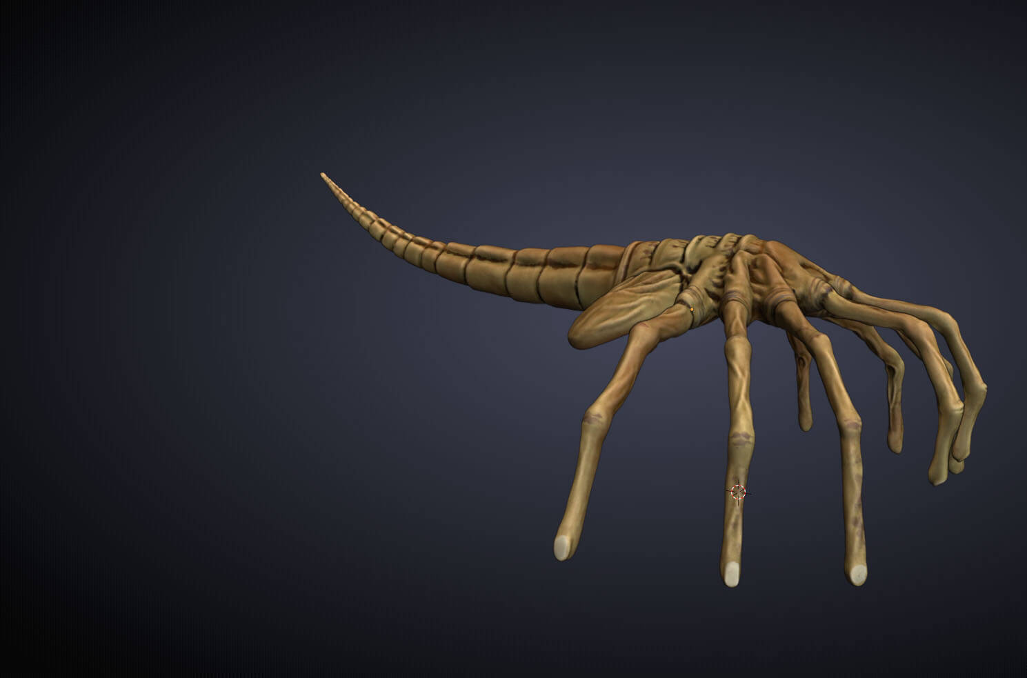 Alien's Facehugger 3D Model by jaka ardian