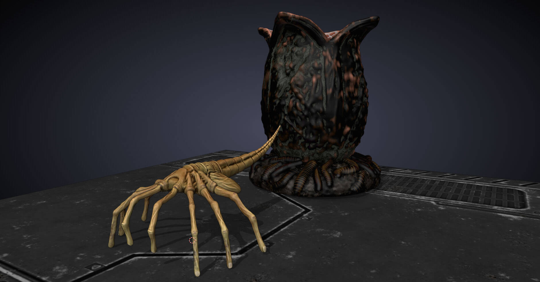 Alien's Facehugger 3D Model by jaka ardian