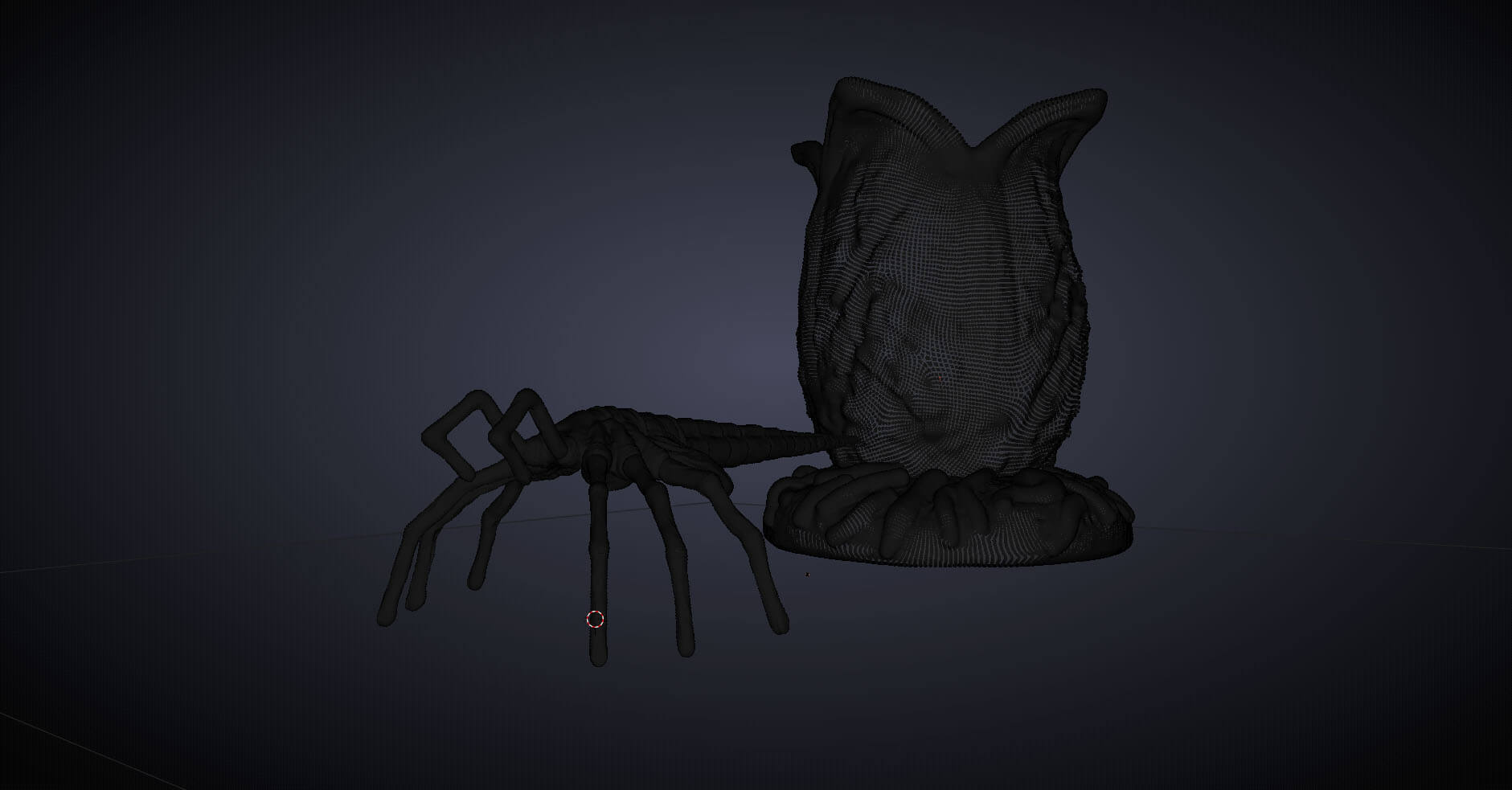 Alien's Facehugger 3D Model by jaka ardian