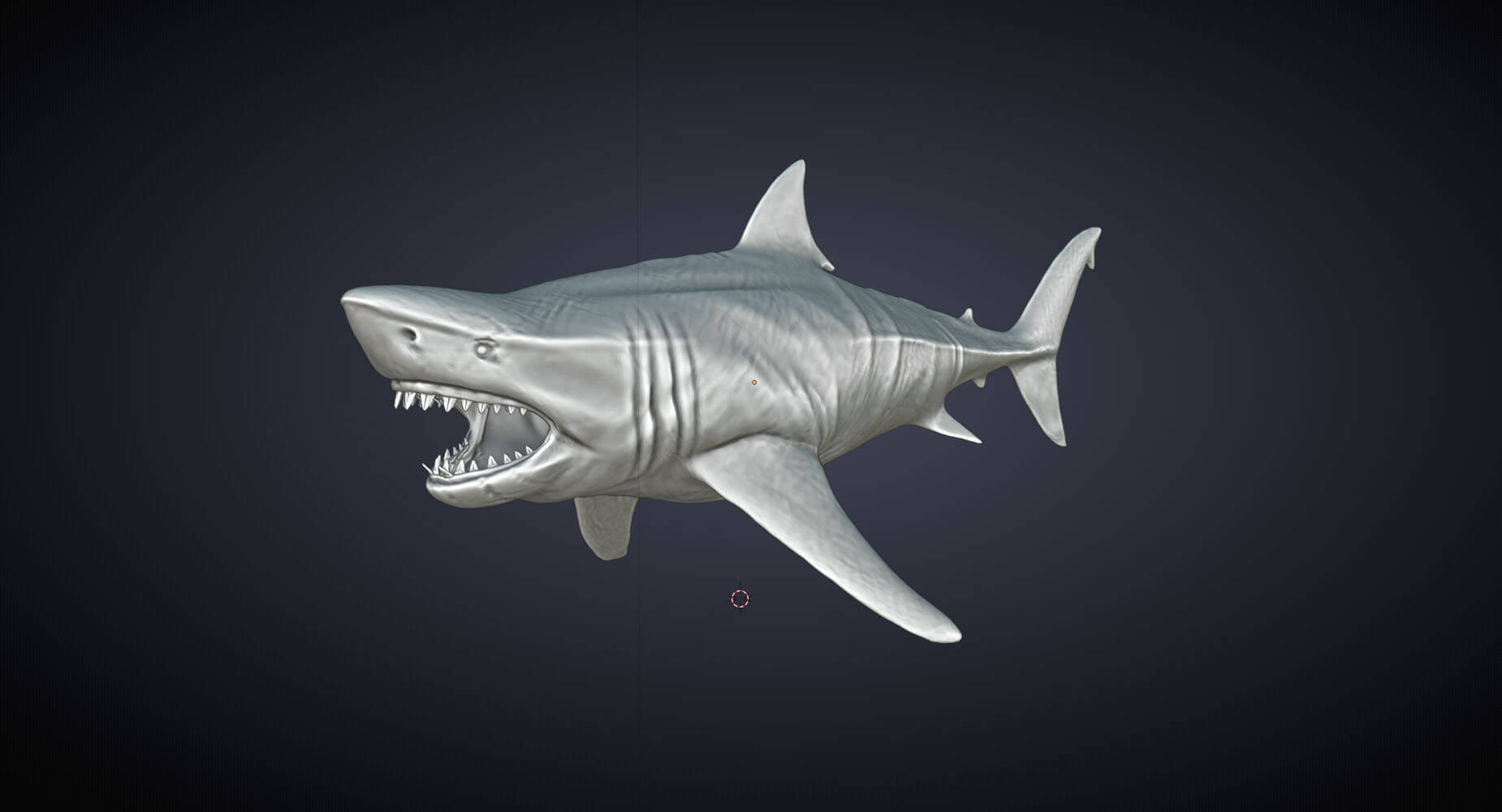 Megalodon Shark - 3D Model by jaka ardian