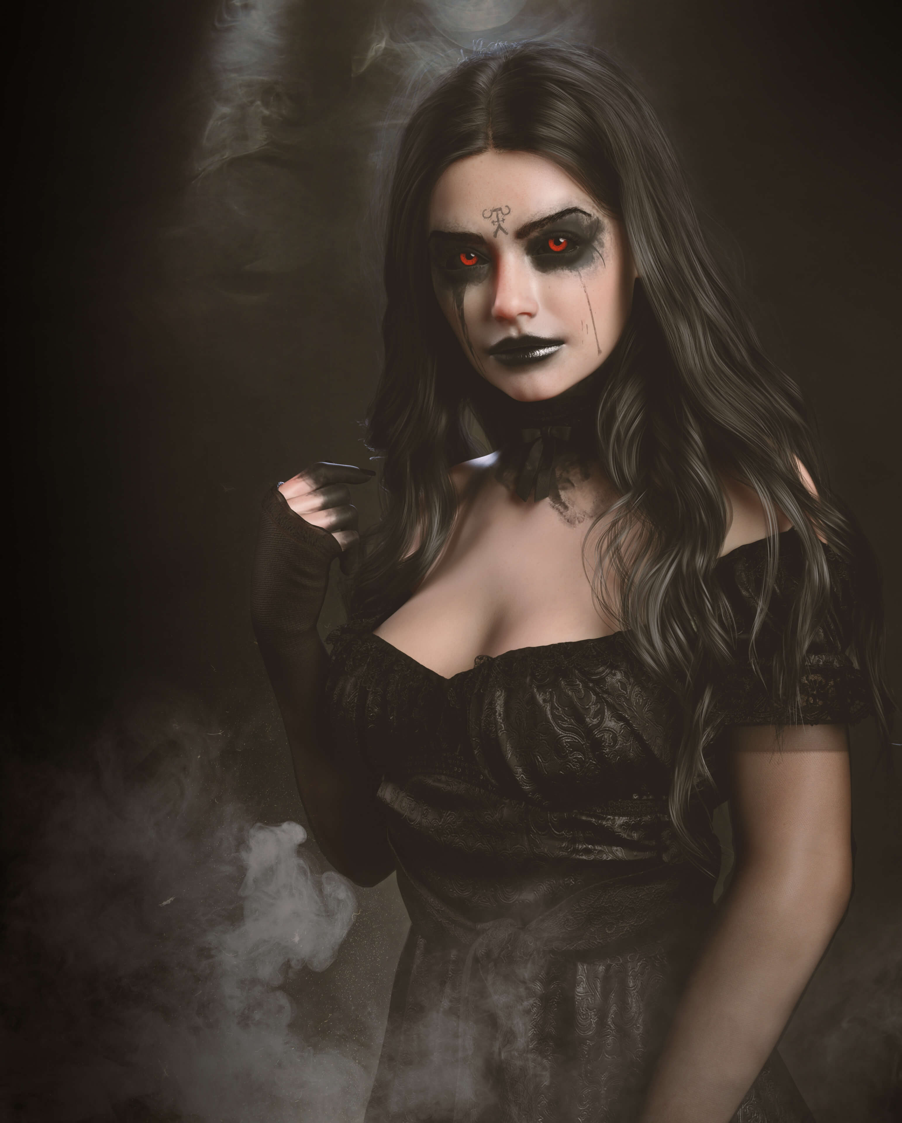 Aino the succubus 3D Render, Digital Art by jakonoid