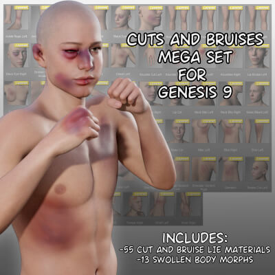 Cuts and Bruises Mega Set for Genesis 9 by janey