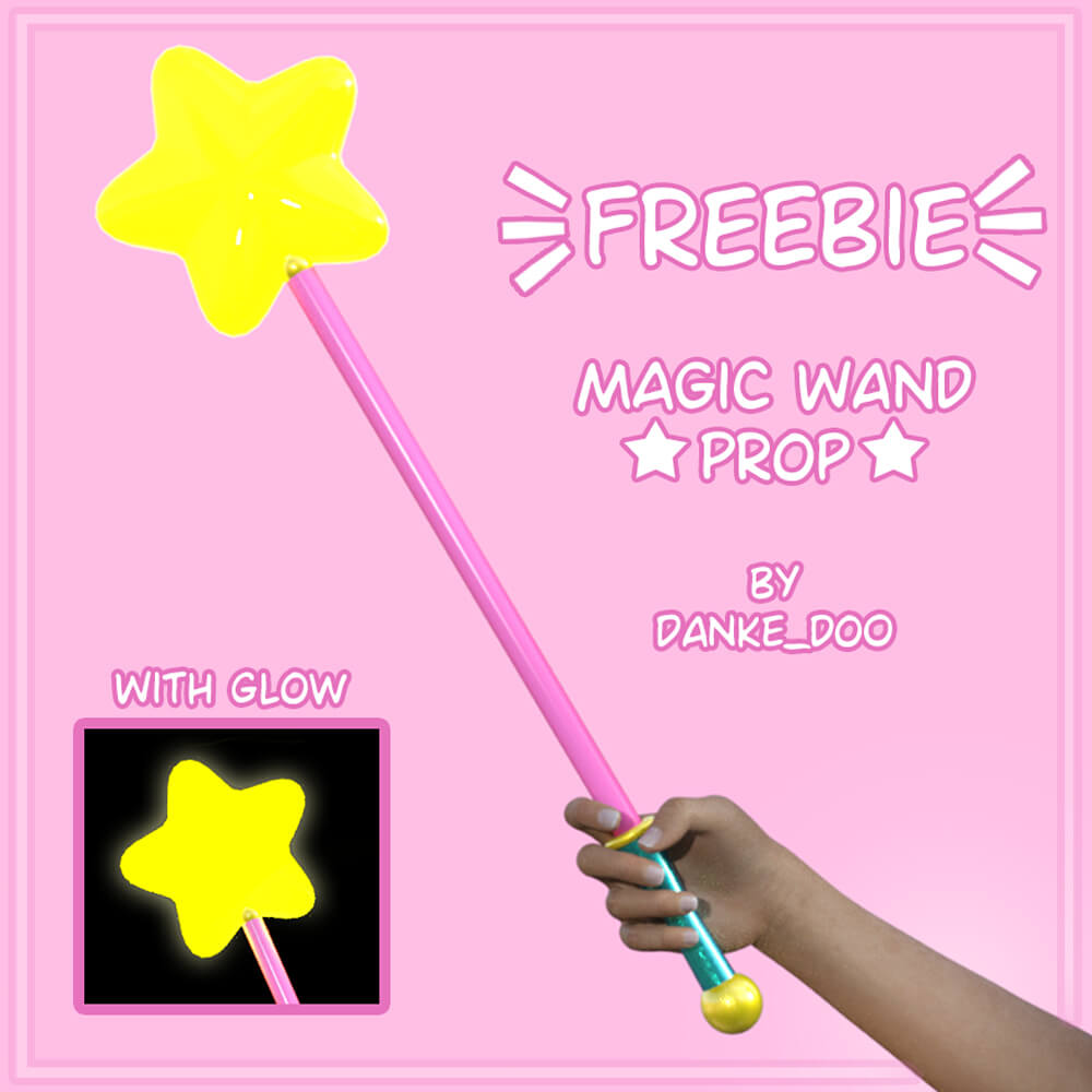 Free Magic Wand Prop Free Daz Content by janey