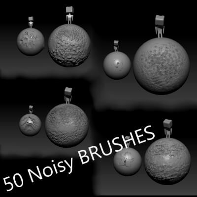 50 Alpha Brushes for ZBrush - Brush or Tool by japanzanuda