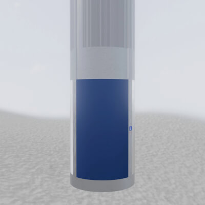 An Elevator Shaft or Tube with a Cabin Inside