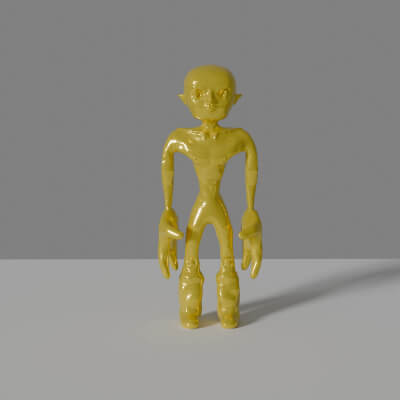 Figurine with Large Hands and Head
