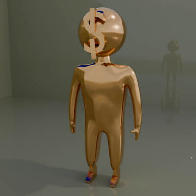 Money Golden Character
