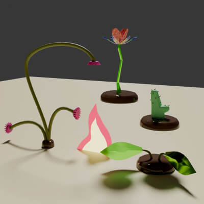 Set of Simple Plants and One Flame