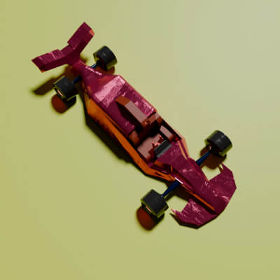 Toy Racing Car as Like F1