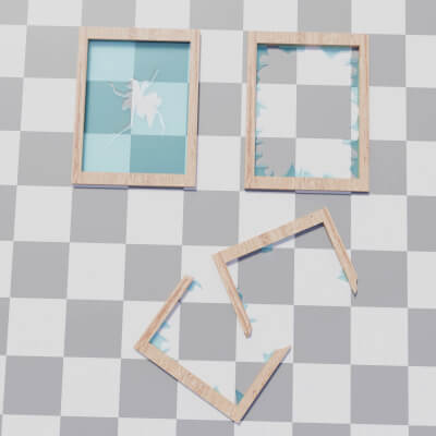 Windows Broken to Varying Degrees - 3D Model by japanzanuda