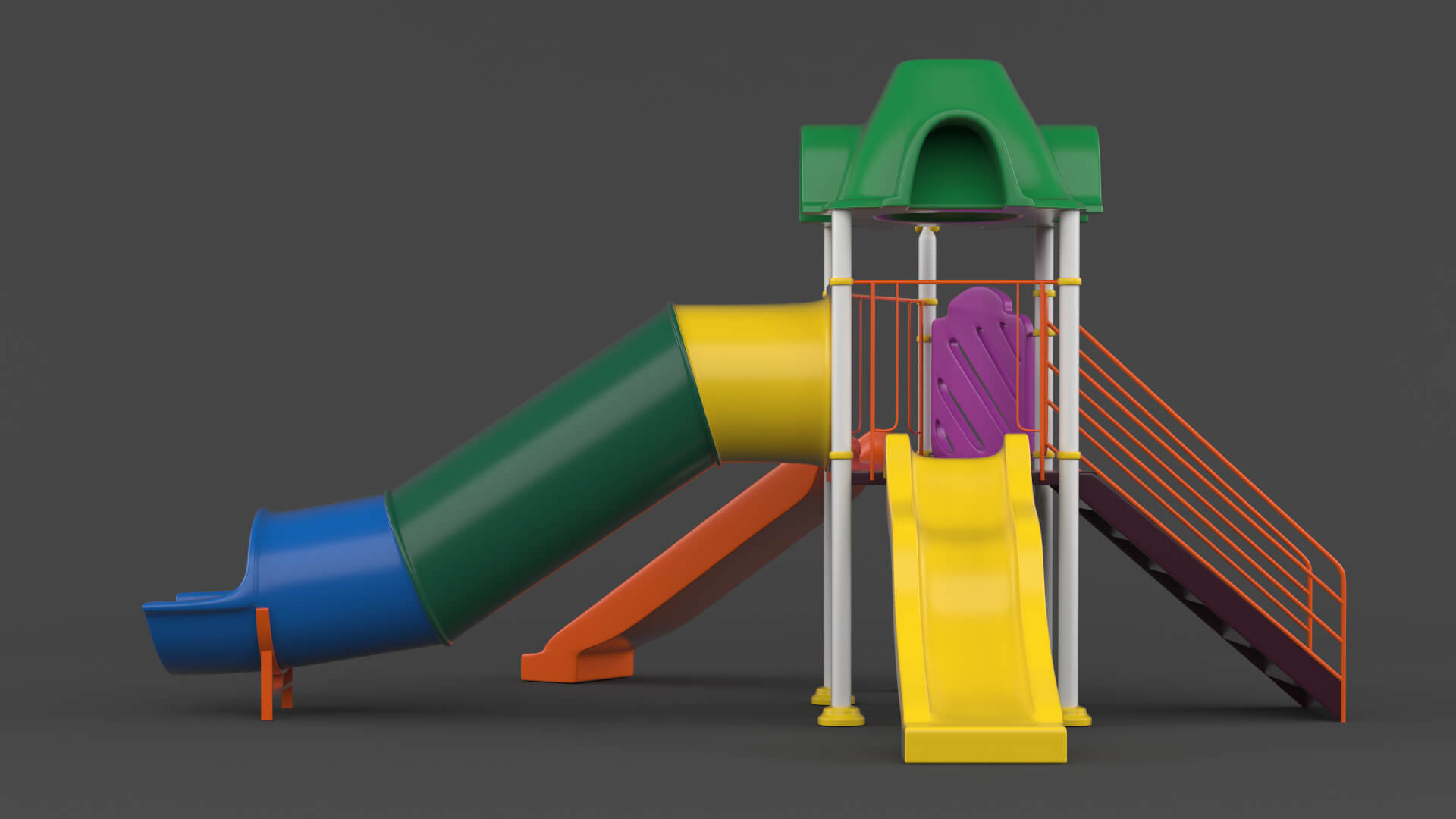 Children Slide Playground - 3D Model by Javidan