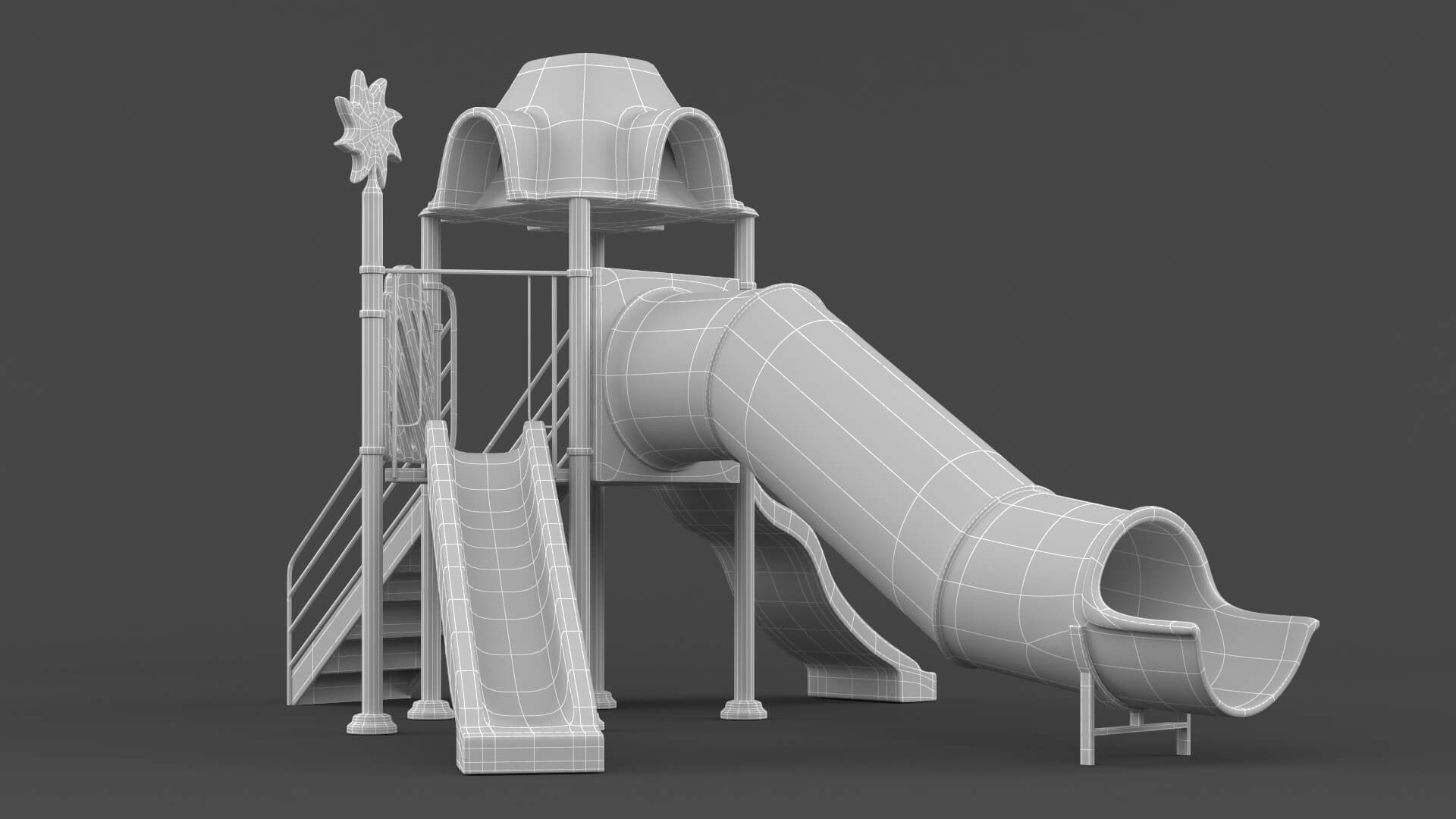 Children Slide Playground - 3D Model by Javidan