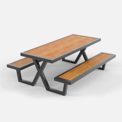 Coffee Table With Iron Legs by Javidan