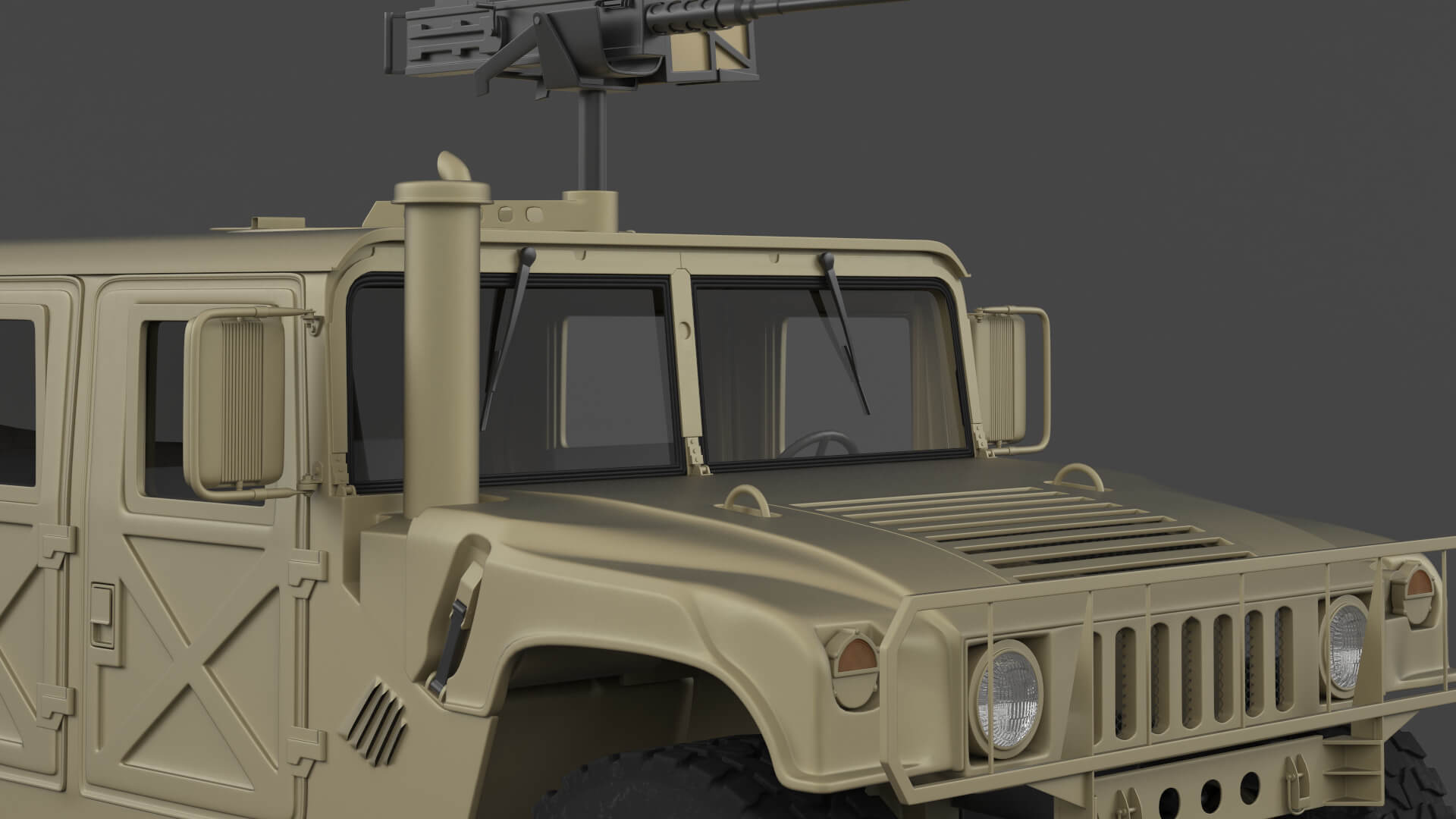Humvee Military Vehicle - 3D Model by Javidan