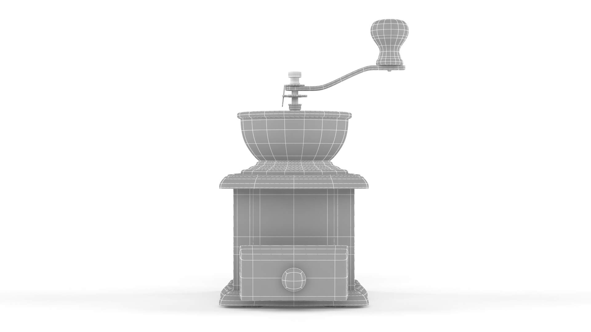 Manual Coffee Grinder - 3D Model by Javidan