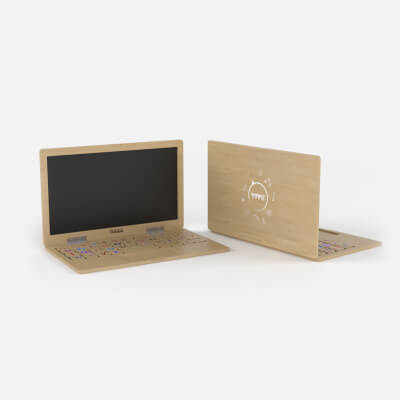 Wooden Laptop - 3D Model by Javidan
