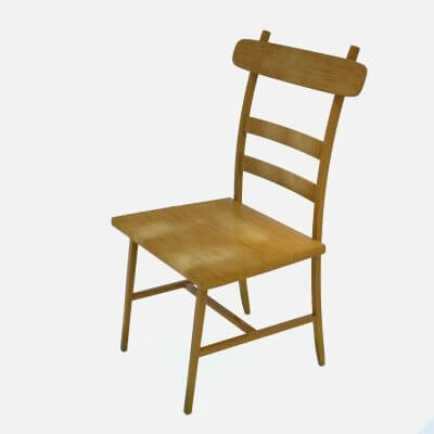 Worn Wood Cafe Chair