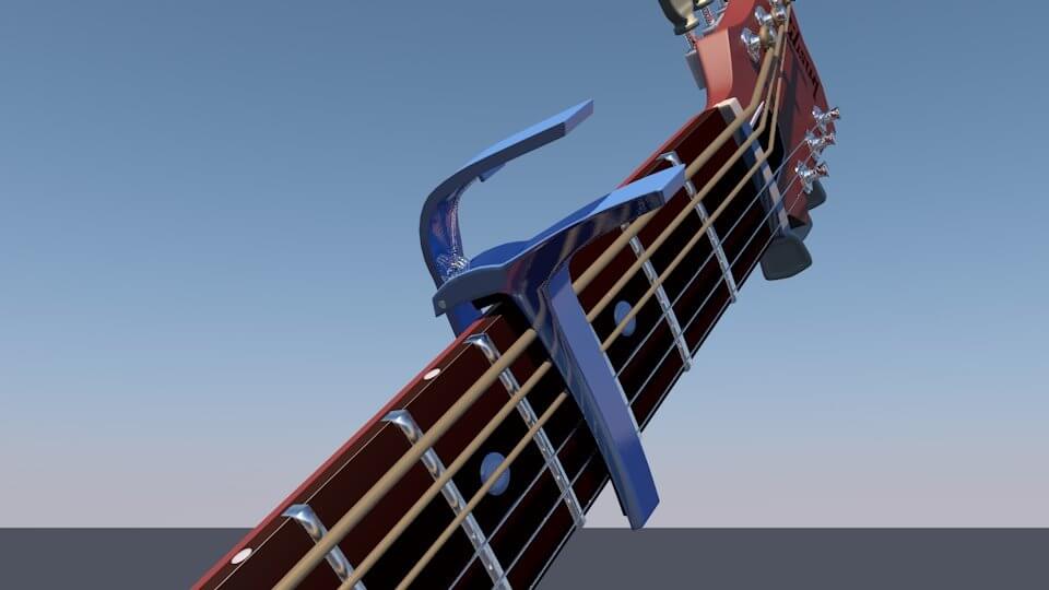 Guitar Capo - 3D Model by jd94