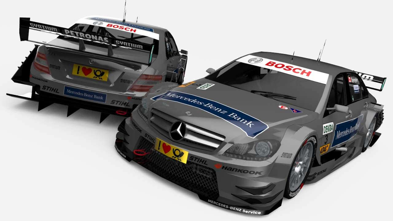 Mercedes Benz C Class Dtm 2011 Season 3d Model Mercedes Benz C Class Dtm 2011 Season 3d Model
