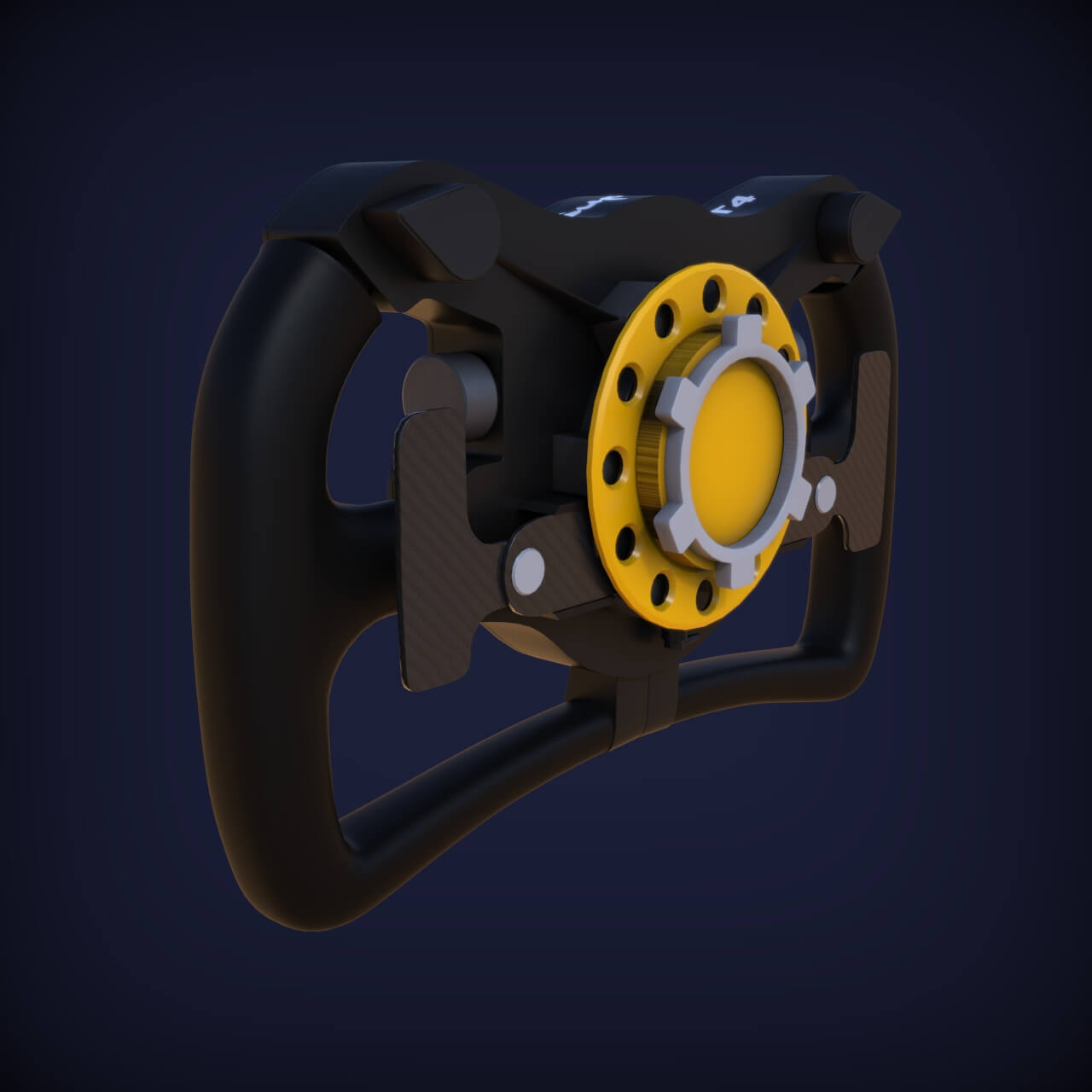 Toyota Supra GR GT4 Steering Wheel 3D Model by jdaniel_92