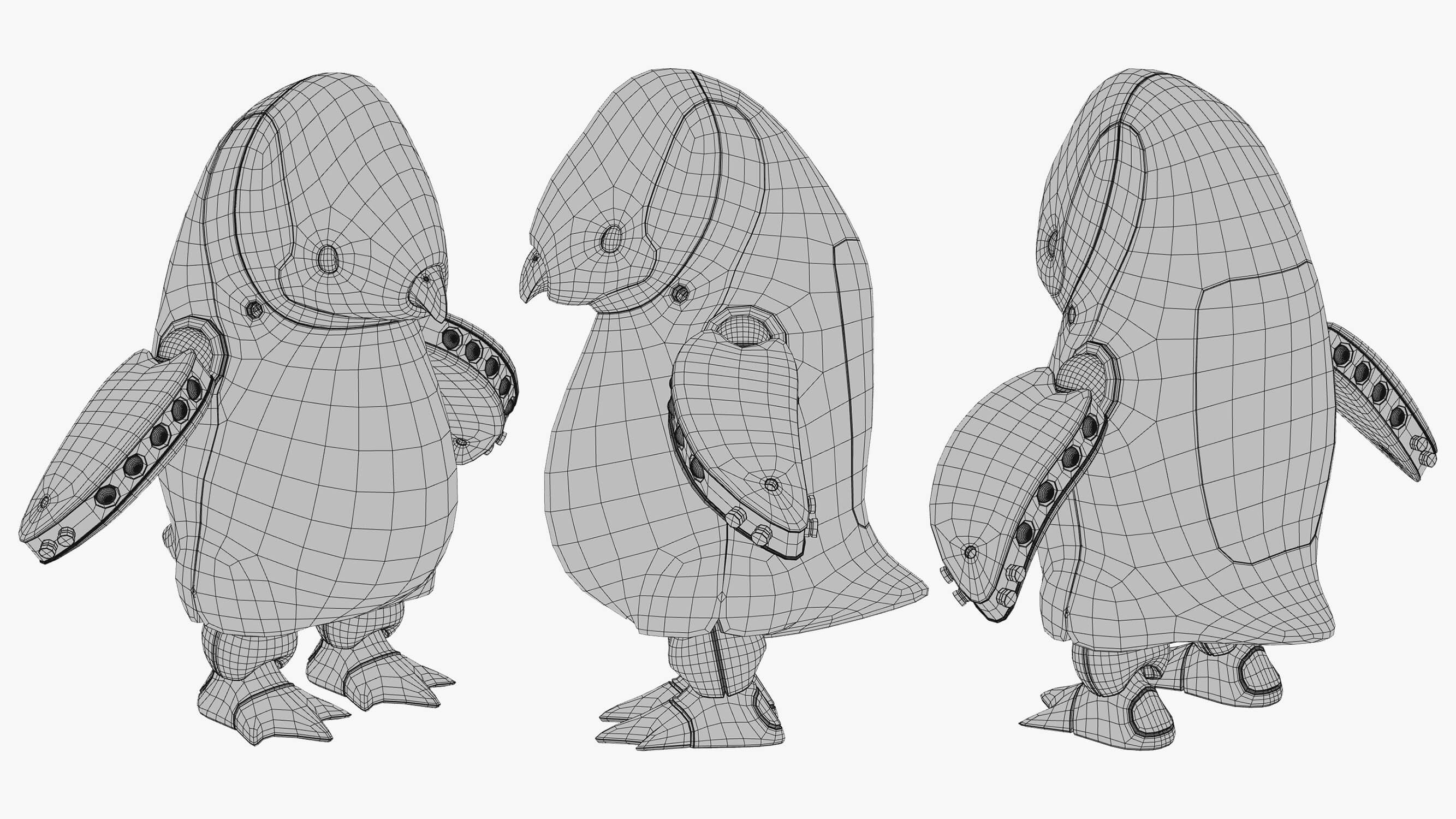 Penguin Robot 3DS Max - 3D Model by jebcg