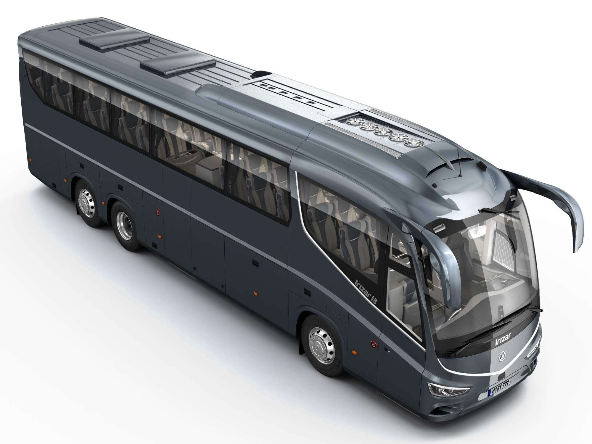 Irizar I8 With Interior 3d Model