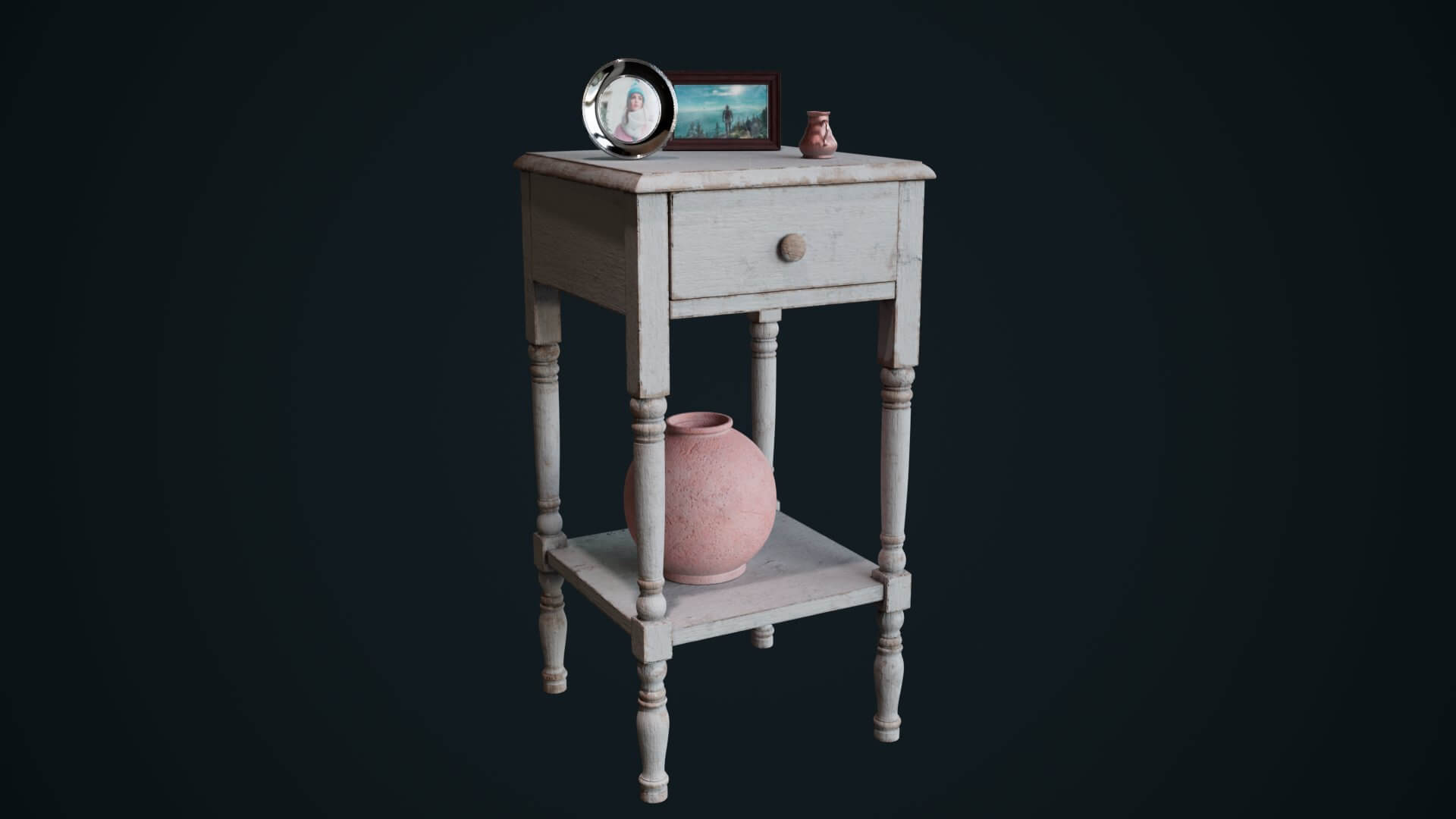 Old Side Table 3D Render | RenderHub Gallery