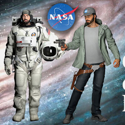 Astronaute William T. Oneal US Air Force NASA Cmptbl DAZ3D by Jibicoco