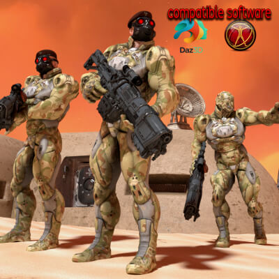 Cyber Freak Compatible DAZ3D for Poser 11 Standalone Figure by Jibicoco