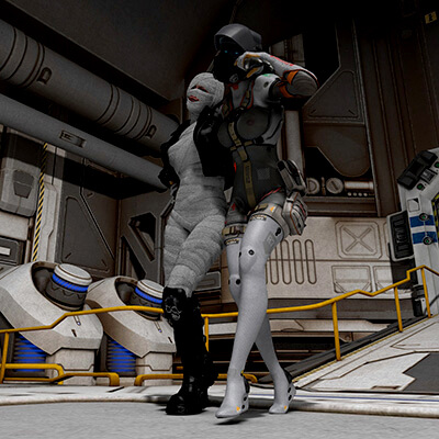 Cyber Nurse Compatible DAZ3D and Poser11