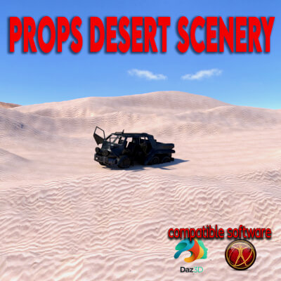 Desert Props for Poser11