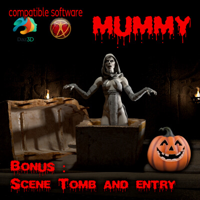 Mummy or Freya for Poser Compatible Daz3D