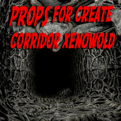 Props Corridor Alien Xenoworld