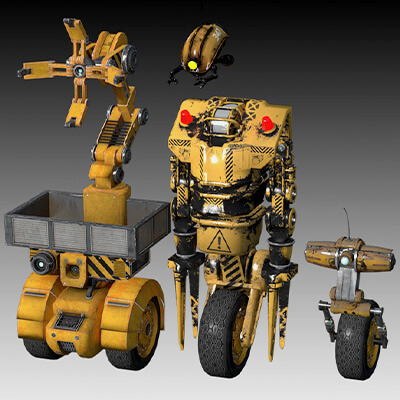 Robot Droid Drone Worker Daz3D-Update-24-06-2025