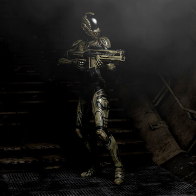 Space Armor Standalone Character Cmptbl DAZ3D Poser11