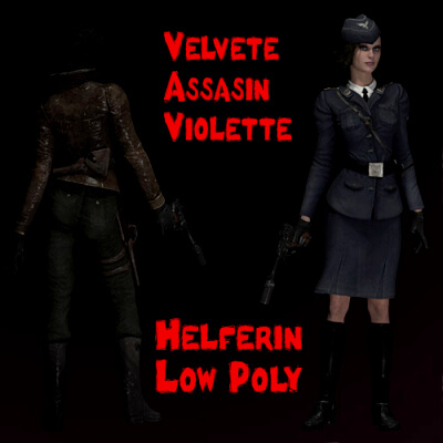 Velvet Assassin Violette Szabo Base Mesh Victoria 3 of Daz3D