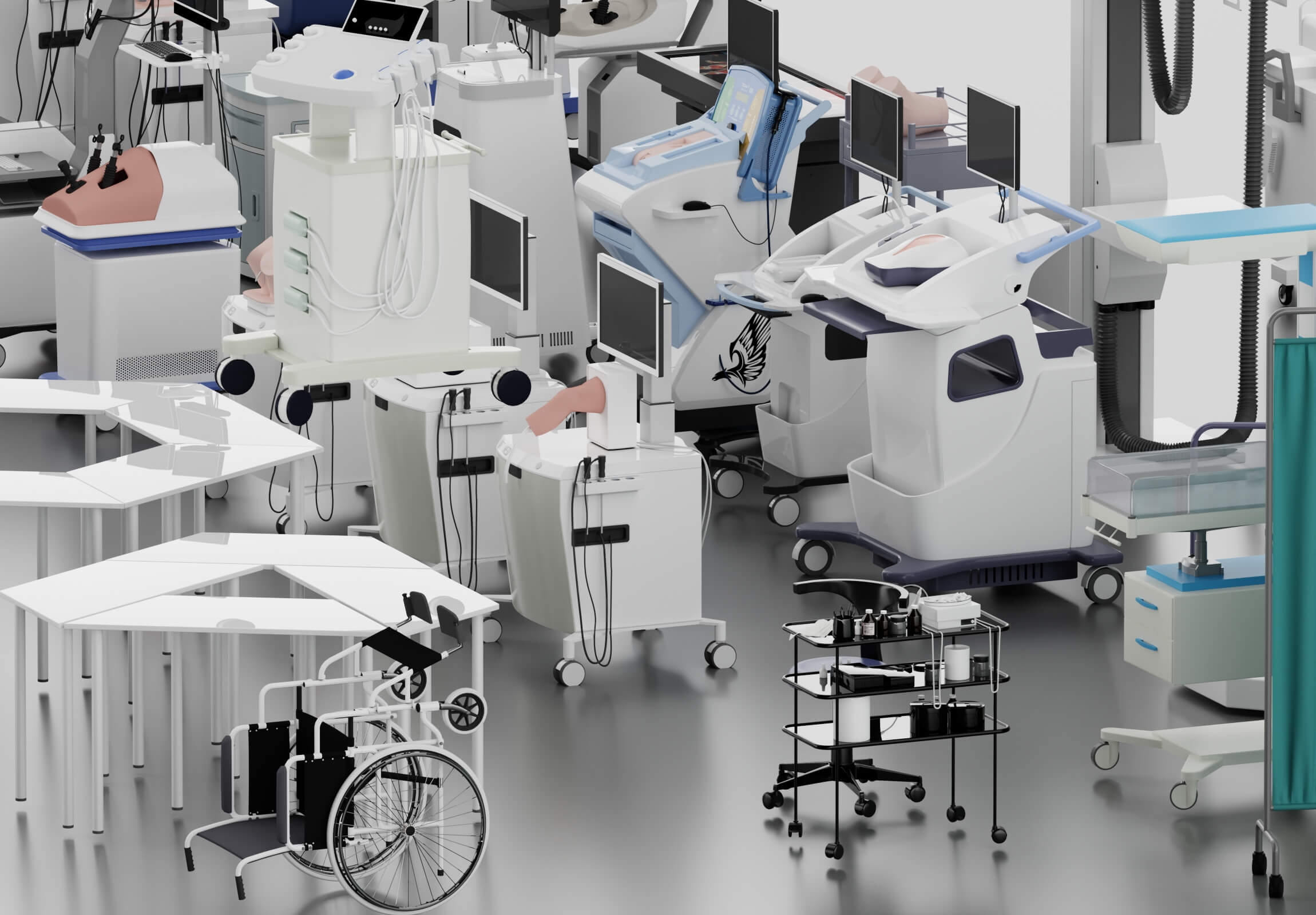 Modern Medical Equipment Blender 3D by JIEXI