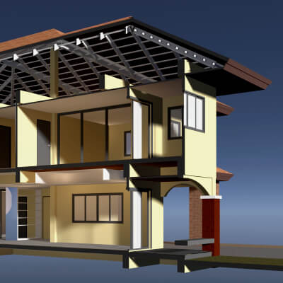 House in Section Cut 26-10