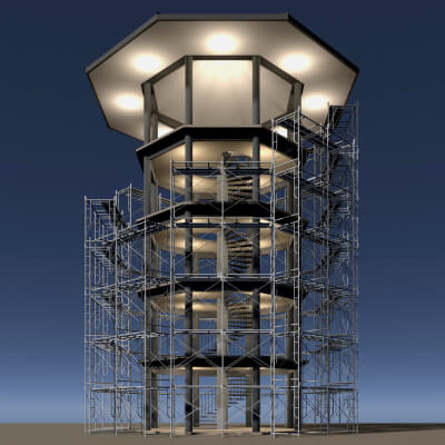 Pavilion in Construction Scene 26i06