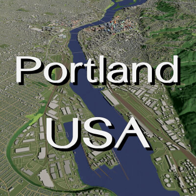 Portland Oregon USA - City and Urban