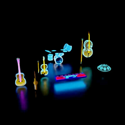 Holographic Music Instruments